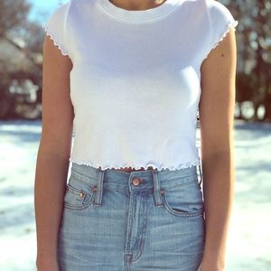 White Crop Top